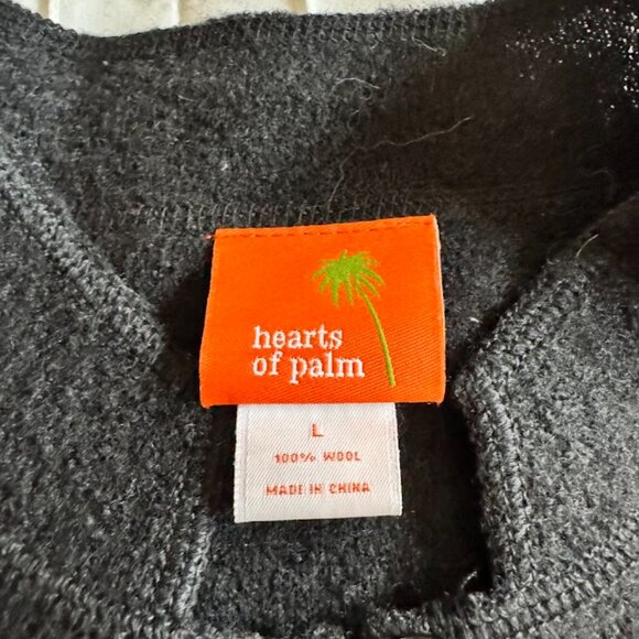 Hearts of Palm Womans Large Black Wool Cardigan - Picture 2 of 6